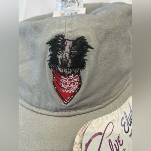NEW Border Collie Baseball Cap Evolve Ponytail/Elude Make-up Resist - Adjustable